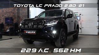 Чип-тюнинг Toyota LC Prado 150 - 2.8d ('21) Stage 1 с замерами на стенде в Reborn Technologies.