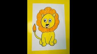 The lion king Drawing || Easy Drawing for kids and beginners