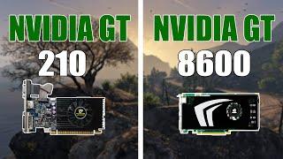 Nvidia GT 210 VS GT 8600 GTA V Gameplay Comparison