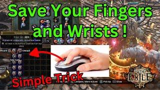 How to save your Fingers and Wrists on POE by opening Stacked Decks ! You just need a Controller !