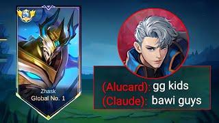 FINALLY A WORTHY OPPONENT VS TOP GLOBAL ALUCARD FULL COUNTER!!ZHASK BEST BUILD