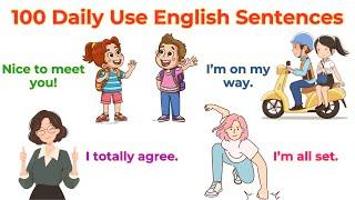 100 Daily Use English Sentences | Speak English with Kids | Spoken English Kids | Kiwi English