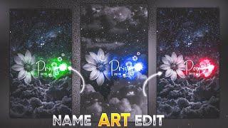 Alight motion video editing | Trending name art video editing | How to make name art Capcut