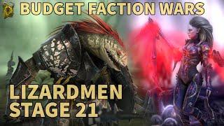 Lizardmen Stage 21 | Budget Faction Wars | Raid Shadow Legends