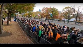 Kamala Harris Concert w OPRAH as Special Guest. Lines Go on For Miles Down Ben Franklin Parkway 2024