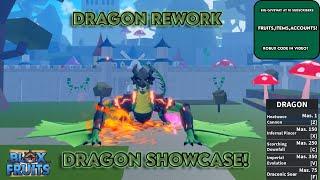 "DRAGON REWORK" Using the new REWORKED DRAGON to Bounty Hunt And Showcase in Blox Fruits !