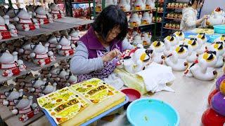 The Cat That Brings Fortune: Maneki-neko Mass Production Process in China.