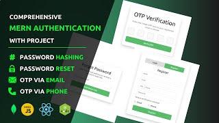 Complete MERN Authentication: JWT, OTP Verification (Email & Phone), Password Reset, Automation