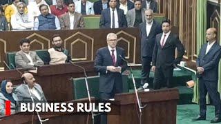 Business Rules Approved By Cabinet Sent To LG For Final Approval  : Omar Abdullah