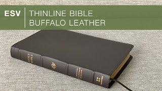 ESV Thinline Bible in Buffalo Leather – Bible Review