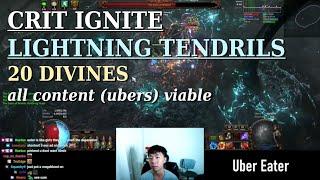 Crit Ignite Lightning Tendrils of Eccentricity Trickster [20 Divine Builds // Path of Exile 3.25]