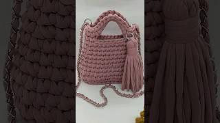 Crochet t-shirts yarn bag tutorial for beginners