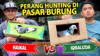 ANIMAL HUNTING WAR IN THE BIRD MARKET! WHO CAN GET THE BEST PIGEON ME AND HAIKAL?!