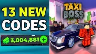 OCTOBERTAXI BOSS CODES 2024 | ROBLOX TAXI BOSS CODES