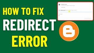 Redirect Error Google Search Console Blogger