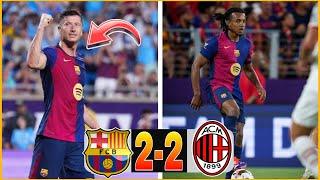 BARÇA 2-2 MILAN ! LEWANDOWSKI DOUBLÉ ! BERNAL ET CASADO ÇA MARCHE ENSEMBLE ! UN BARÇA A RÉACTION ?