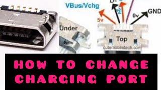 HOW TO CHANGE CHARGING PORT on Android phone part 1  || DE GREAT TECH