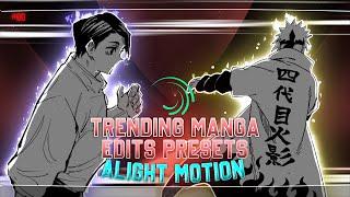 Trending Manga Edits Presets | Alight Motion