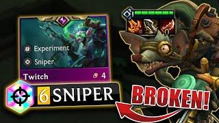 6 Sniper Twitch One Shots EVERYTHING | TFT Set 13 Gameplay