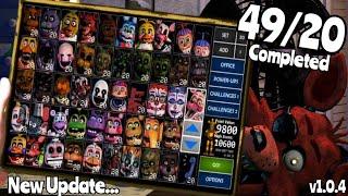 UCN Mobile NEW UPDATE!!! 49/20 Mode Completed, No Foxy in Office, 9% Remaining! | FreddyGamePlayer