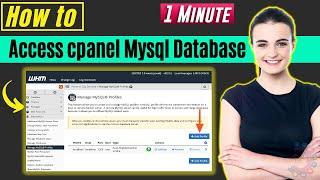 How to access cpanel mysql database 2024