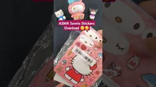 ASMR Unpacking Sanrio Stickers  #asmr #asmrsounds #sanrio #unboxing #fun #shorts #ytshorts