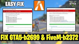 How to Fix "FiveM_b2372_GTA" Error "FiveM_b2189_GTA" Error "GTA5_b2372"  Error "GTA5_b2699" Error