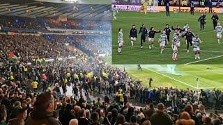 All The Mayhem After Celtic Win Penalty Shoot Out Against Rangers