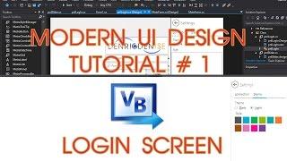 VB Modern UI Project Tutorial No. 01
