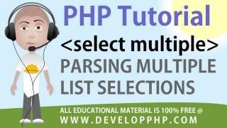 PHP Tutorial Parse Multiple Select HTML Form Fields