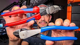 KNIPEX vs KLEIN diagonal side cutters (BEST cable cutters)