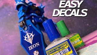 Easy Waterslide Decal Tutorial | How to Apply Waterslide Decals | Gunpla Turorial