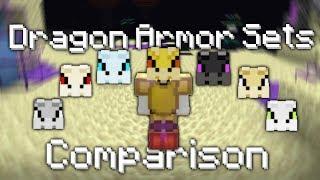 Hypixel SkyBlock All Dragon Armor Sets Comparison (the best Dragon Armor set)