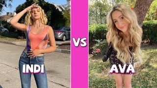 Indi Star Vs Ava Kolker TikTok Dance Compilation