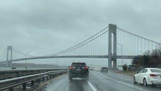 Rainy New York City - Driving Brooklyn 4K