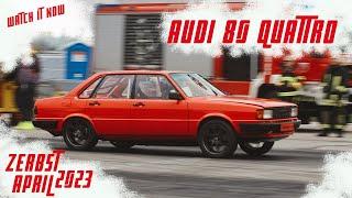 Audi 80 Quattro mit Dampf! Zerbst April 2023