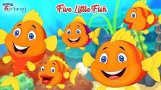 Five little fish swimming in a pool | Five Little Fish Rhyme | Five Little Fish Song "Kids Rhyme"