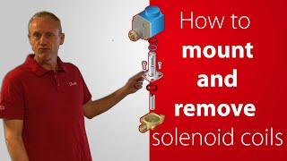 How to correctly mount and remove coils on Danfoss solenoid valves