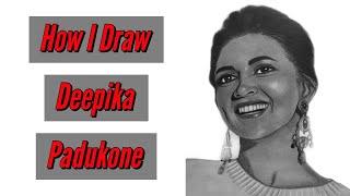 How I draw Deepika Padukone| Realistic Shading of Deepika Padukone