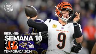 Cincinnati Bengals vs. Baltimore Ravens | Resumen en español | NFL SEMANA 10 | Highlights 2024