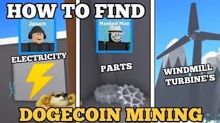 HOW to FIND & FIX WINDMILL TURBINES in DOGECOIN MINING TYCOON ROBLOX