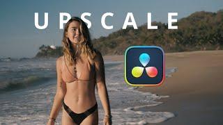How to upscale to 4K or 8K // DaVinci Resolve Tutorial. Super Scale explained with examples!