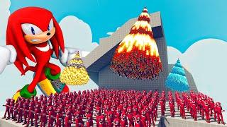 200x KNUCKLES vs 4x EVERY GOD - Totally Accurate Battle Simulator TABS