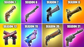 Evolution of All Fortnite Pistols (Chapter 1 Season 1 - Chapter 5 Season 4)