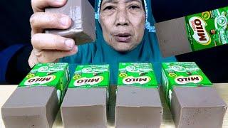 MAKAN SUSU KOTAK MILO ⁉️ MUKBANG PUDING SUSU KOTAK MILO