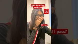 Final results reaction: London School of Economics  #lse #londonlife #internationalstudents