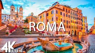 FLYING OVER ROMA, ITALY (4K UHD) - Relaxing Music Along With Beautiful Nature Videos - 4K Video HD