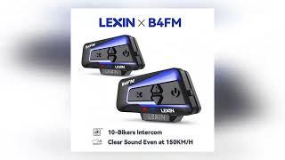 Lexin B4FM-X Bluetooth Motorcycle Intercom Helmet Headsets,BT 5.0