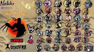 Shadow Fight  2 LYNX VS ALL BOSSES AND BODYGUARD'S