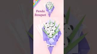 DIY Panda Bouquet  #diy #craft #papercraft #easycraft #shorts #art #trending #viral